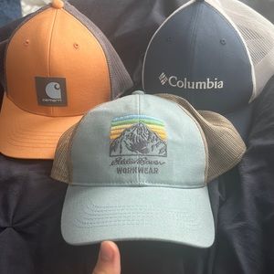 Eddie Bauer, Carhartt, and Columbia Hats
